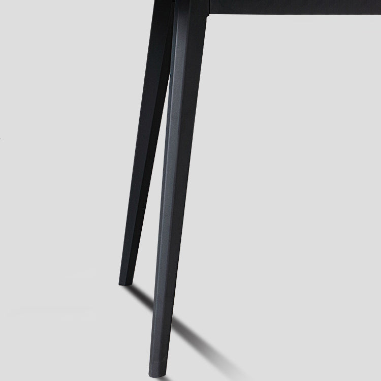 Contemporary Dining Table Sintered Stone Dining Table with 4 Black Legs for Dining Clearhalo ' dining_table' 'Dining Tables & Seating' 'Dining Tables' 'furn' 'furn_dining_table' 'Furniture' 'furniture_dining_table' 'Kitchen & Dining Furniture' 'kitchen&dining_furn' 'kitchen' 'kitchen_dining_table' 3582721
