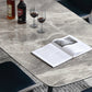 Contemporary Dining Table Sintered Stone Dining Table with 4 Black Legs for Dining Clearhalo ' dining_table' 'Dining Tables & Seating' 'Dining Tables' 'furn' 'furn_dining_table' 'Furniture' 'furniture_dining_table' 'Kitchen & Dining Furniture' 'kitchen&dining_furn' 'kitchen' 'kitchen_dining_table' 3582722