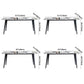 Contemporary Dining Table Sintered Stone Dining Table with 4 Black Legs for Dining Clearhalo ' dining_table' 'Dining Tables & Seating' 'Dining Tables' 'furn' 'furn_dining_table' 'Furniture' 'furniture_dining_table' 'Kitchen & Dining Furniture' 'kitchen&dining_furn' 'kitchen' 'kitchen_dining_table' 3582724