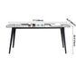 Contemporary Dining Table Sintered Stone Dining Table with 4 Black Legs for Dining Clearhalo ' dining_table' 'Dining Tables & Seating' 'Dining Tables' 'furn' 'furn_dining_table' 'Furniture' 'furniture_dining_table' 'Kitchen & Dining Furniture' 'kitchen&dining_furn' 'kitchen' 'kitchen_dining_table' 3582725