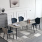 Contemporary Dining Table Sintered Stone Dining Table with 4 Black Legs for Dining Clearhalo ' dining_table' 'Dining Tables & Seating' 'Dining Tables' 'furn' 'furn_dining_table' 'Furniture' 'furniture_dining_table' 'Kitchen & Dining Furniture' 'kitchen&dining_furn' 'kitchen' 'kitchen_dining_table' 3582727