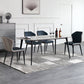 Contemporary Dining Table Sintered Stone Dining Table with 4 Black Legs for Dining Clearhalo ' dining_table' 'Dining Tables & Seating' 'Dining Tables' 'furn' 'furn_dining_table' 'Furniture' 'furniture_dining_table' 'Kitchen & Dining Furniture' 'kitchen&dining_furn' 'kitchen' 'kitchen_dining_table' 3582730