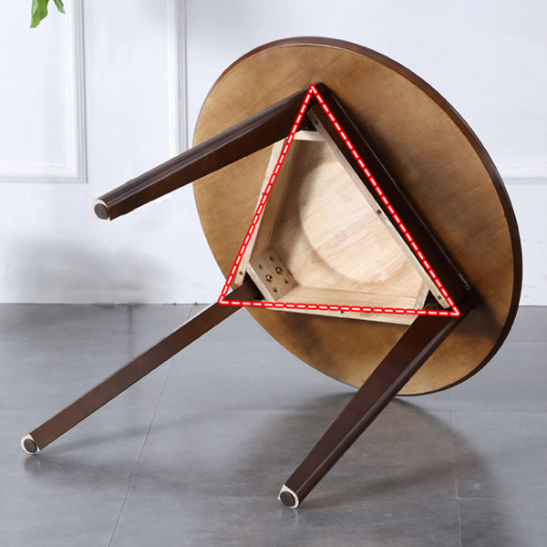 Modern Style Solid Wood Dining Table Round Table with 3 Legs for Home Use Clearhalo ' dining_table' 'Dining Tables & Seating' 'Dining Tables' 'furn' 'furn_dining_table' 'Furniture' 'furniture_dining_table' 'Kitchen & Dining Furniture' 'kitchen&dining_furn' 'kitchen' 'kitchen_dining_table' 3582750