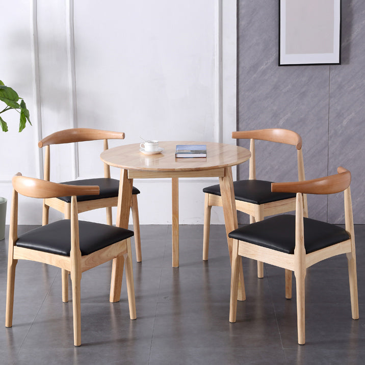 Modern Style Solid Wood Dining Table Round Table with 3 Legs for Home Use Clearhalo ' dining_table' 'Dining Tables & Seating' 'Dining Tables' 'furn' 'furn_dining_table' 'Furniture' 'furniture_dining_table' 'Kitchen & Dining Furniture' 'kitchen&dining_furn' 'kitchen' 'kitchen_dining_table' 3582758