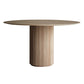 Round Pedestal Casual Table Simplicity Style Dining Room Home Furniture Natural 35.4"L x 35.4"W x 29.5"H Without Chairs Clearhalo ' dining_table' 'Dining Tables & Seating' 'Dining Tables' 'furn' 'furn_dining_table' 'Furniture' 'furniture_dining_table' 'Kitchen & Dining Furniture' 'kitchen&dining_furn' 'kitchen' 'kitchen_dining_table' 3582764