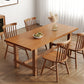 Contemporary Rectangle Shape Standard Dining Table Solid Wood Kitchen Dining Table with Trestle Base Clearhalo ' dining_table' 'Dining Tables & Seating' 'Dining Tables' 'furn' 'furn_dining_table' 'Furniture' 'furniture_dining_table' 'Kitchen & Dining Furniture' 'kitchen&dining_furn' 'kitchen' 'kitchen_dining_table' 3582769