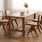 Contemporary Rectangle Shape Standard Dining Table Solid Wood Kitchen Dining Table with Trestle Base Clearhalo ' dining_table' 'Dining Tables & Seating' 'Dining Tables' 'furn' 'furn_dining_table' 'Furniture' 'furniture_dining_table' 'Kitchen & Dining Furniture' 'kitchen&dining_furn' 'kitchen' 'kitchen_dining_table' 3582770