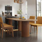 Free Form Solid Wood Brown Tone Dining Table Modern 3 Legs Table for Dining Room Clearhalo ' dining_table' 'Dining Tables & Seating' 'Dining Tables' 'furn' 'furn_dining_table' 'Furniture' 'furniture_dining_table' 'Kitchen & Dining Furniture' 'kitchen&dining_furn' 'kitchen' 'kitchen_dining_table' 3582779