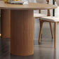 Free Form Solid Wood Brown Tone Dining Table Modern 3 Legs Table for Dining Room Clearhalo ' dining_table' 'Dining Tables & Seating' 'Dining Tables' 'furn' 'furn_dining_table' 'Furniture' 'furniture_dining_table' 'Kitchen & Dining Furniture' 'kitchen&dining_furn' 'kitchen' 'kitchen_dining_table' 3582783