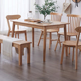 Rectangular Modern Style Solid Wood Table 4 Legs Dining Table for Home Clearhalo ' dining_table' 'Dining Tables & Seating' 'Dining Tables' 'furn' 'furn_dining_table' 'Furniture' 'furniture_dining_table' 'Kitchen & Dining Furniture' 'kitchen&dining_furn' 'kitchen' 'kitchen_dining_table' 3582789