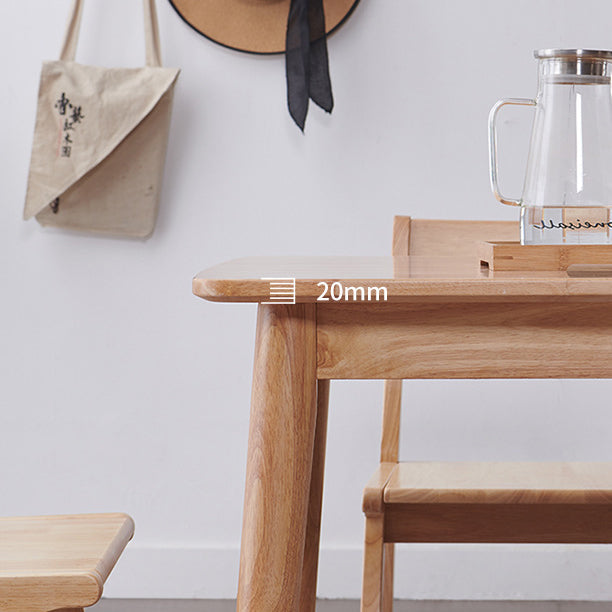 Rectangular Modern Style Solid Wood Table 4 Legs Dining Table for Home Clearhalo ' dining_table' 'Dining Tables & Seating' 'Dining Tables' 'furn' 'furn_dining_table' 'Furniture' 'furniture_dining_table' 'Kitchen & Dining Furniture' 'kitchen&dining_furn' 'kitchen' 'kitchen_dining_table' 3582793