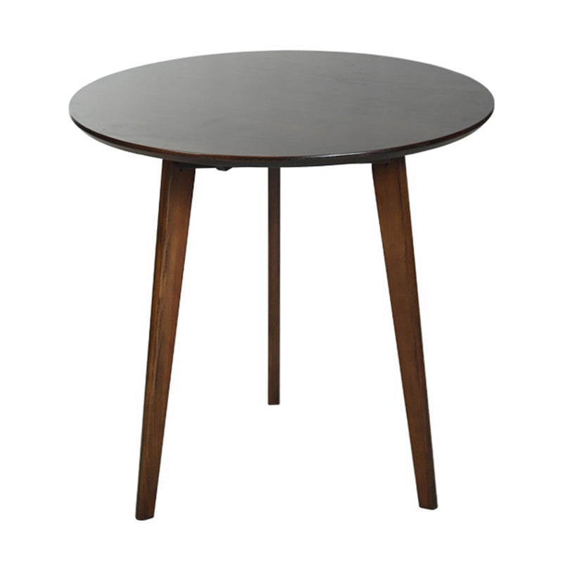 Contemporary Style Round Tripod Dining Site Table Solid Wood Dinette Table Brown 36.2"L x 36.2"W x 29.5"H Without Chairs Clearhalo ' dining_table' 'Dining Tables & Seating' 'Dining Tables' 'furn' 'furn_dining_table' 'Furniture' 'furniture_dining_table' 'Kitchen & Dining Furniture' 'kitchen&dining_furn' 'kitchen' 'kitchen_dining_table' 3582821