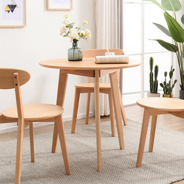 Contemporary Style Round Tripod Dining Site Table Solid Wood Dinette Table Clearhalo ' dining_table' 'Dining Tables & Seating' 'Dining Tables' 'furn' 'furn_dining_table' 'Furniture' 'furniture_dining_table' 'Kitchen & Dining Furniture' 'kitchen&dining_furn' 'kitchen' 'kitchen_dining_table' 3582823