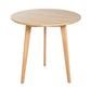 Contemporary Style Round Tripod Dining Site Table Solid Wood Dinette Table Natural 36.2"L x 36.2"W x 29.5"H Without Chairs Clearhalo ' dining_table' 'Dining Tables & Seating' 'Dining Tables' 'furn' 'furn_dining_table' 'Furniture' 'furniture_dining_table' 'Kitchen & Dining Furniture' 'kitchen&dining_furn' 'kitchen' 'kitchen_dining_table' 3582824