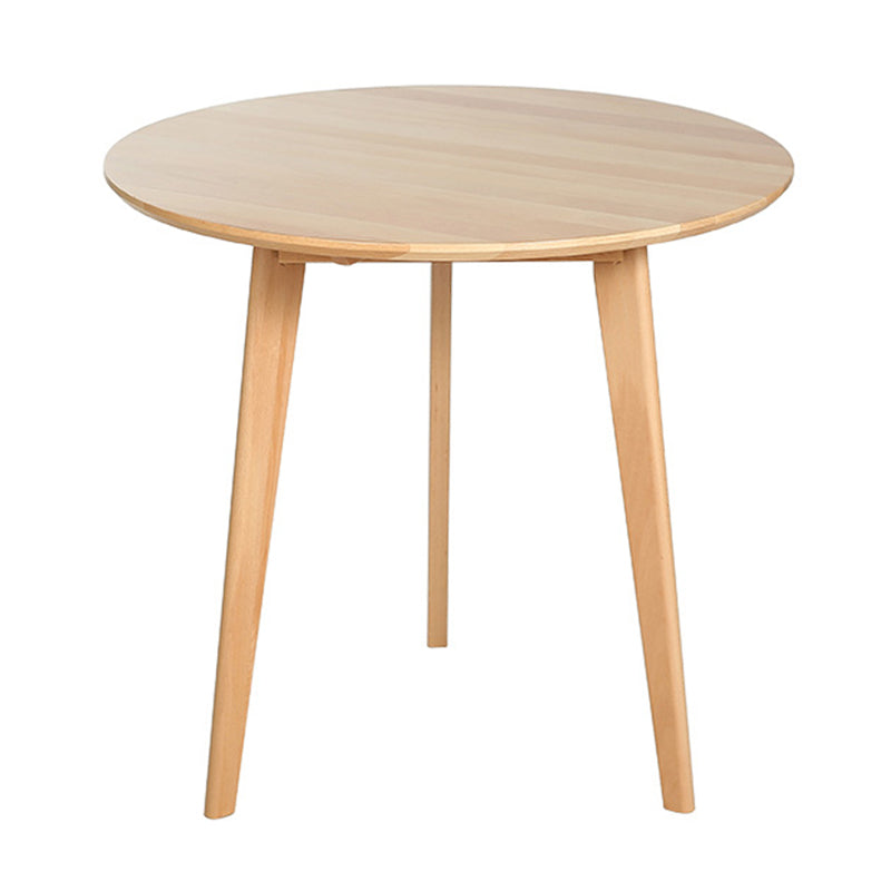 Contemporary Style Round Tripod Dining Site Table Solid Wood Dinette Table Natural 36.2"L x 36.2"W x 29.5"H Without Chairs Clearhalo ' dining_table' 'Dining Tables & Seating' 'Dining Tables' 'furn' 'furn_dining_table' 'Furniture' 'furniture_dining_table' 'Kitchen & Dining Furniture' 'kitchen&dining_furn' 'kitchen' 'kitchen_dining_table' 3582824