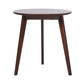 Contemporary Style Round Tripod Dining Site Table Solid Wood Dinette Table Brown 31.5"L x 31.5"W x 29.5"H Without Chairs Clearhalo ' dining_table' 'Dining Tables & Seating' 'Dining Tables' 'furn' 'furn_dining_table' 'Furniture' 'furniture_dining_table' 'Kitchen & Dining Furniture' 'kitchen&dining_furn' 'kitchen' 'kitchen_dining_table' 3582828