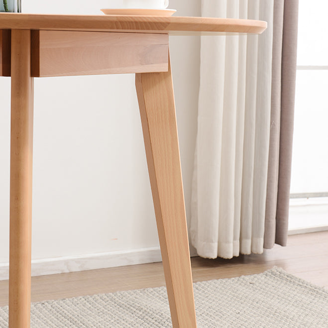 Contemporary Style Round Tripod Dining Site Table Solid Wood Dinette Table Clearhalo ' dining_table' 'Dining Tables & Seating' 'Dining Tables' 'furn' 'furn_dining_table' 'Furniture' 'furniture_dining_table' 'Kitchen & Dining Furniture' 'kitchen&dining_furn' 'kitchen' 'kitchen_dining_table' 3582831