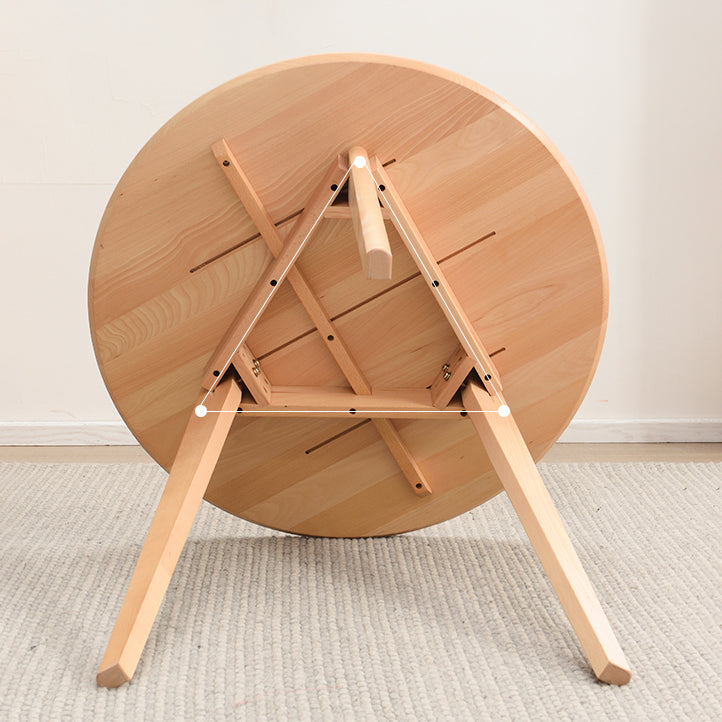 Contemporary Style Round Tripod Dining Site Table Solid Wood Dinette Table Clearhalo ' dining_table' 'Dining Tables & Seating' 'Dining Tables' 'furn' 'furn_dining_table' 'Furniture' 'furniture_dining_table' 'Kitchen & Dining Furniture' 'kitchen&dining_furn' 'kitchen' 'kitchen_dining_table' 3582832