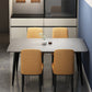 Rectangle Sintered Stone Two-Color Dining Table Simplicity 4 Legs Table for Dining Room Clearhalo ' dining_table' 'Dining Tables & Seating' 'Dining Tables' 'furn' 'furn_dining_table' 'Furniture' 'furniture_dining_table' 'Kitchen & Dining Furniture' 'kitchen&dining_furn' 'kitchen' 'kitchen_dining_table' 3582843