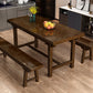 Modern Solid Wood Standard Dining Table Kitchen Rectangle Dining Table with Trestle Base Clearhalo ' dining_table' 'Dining Tables & Seating' 'Dining Tables' 'furn' 'furn_dining_table' 'Furniture' 'furniture_dining_table' 'Kitchen & Dining Furniture' 'kitchen&dining_furn' 'kitchen' 'kitchen_dining_table' 3582859