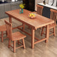 Modern Solid Wood Standard Dining Table Kitchen Rectangle Dining Table with Trestle Base Clearhalo ' dining_table' 'Dining Tables & Seating' 'Dining Tables' 'furn' 'furn_dining_table' 'Furniture' 'furniture_dining_table' 'Kitchen & Dining Furniture' 'kitchen&dining_furn' 'kitchen' 'kitchen_dining_table' 3582860
