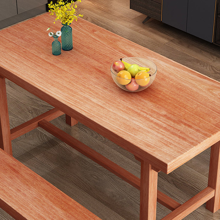 Modern Solid Wood Standard Dining Table Kitchen Rectangle Dining Table with Trestle Base Clearhalo ' dining_table' 'Dining Tables & Seating' 'Dining Tables' 'furn' 'furn_dining_table' 'Furniture' 'furniture_dining_table' 'Kitchen & Dining Furniture' 'kitchen&dining_furn' 'kitchen' 'kitchen_dining_table' 3582863