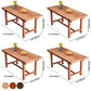 Modern Solid Wood Standard Dining Table Kitchen Rectangle Dining Table with Trestle Base Clearhalo ' dining_table' 'Dining Tables & Seating' 'Dining Tables' 'furn' 'furn_dining_table' 'Furniture' 'furniture_dining_table' 'Kitchen & Dining Furniture' 'kitchen&dining_furn' 'kitchen' 'kitchen_dining_table' 3582867