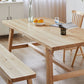 Modern Pine Solid Wood Table Rectangle Dining Table with Wooden Trestle Base Base Clearhalo ' dining_table' 'Dining Tables & Seating' 'Dining Tables' 'furn' 'furn_dining_table' 'Furniture' 'furniture_dining_table' 'Kitchen & Dining Furniture' 'kitchen&dining_furn' 'kitchen' 'kitchen_dining_table' 3582877