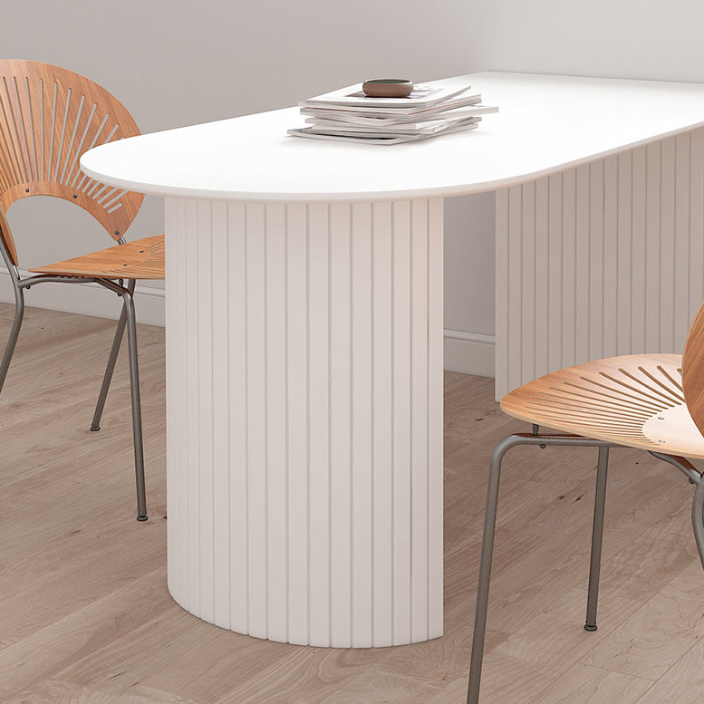 Solid Wood Contemporary Free Form Dining Table Marble Top Dining Table for Dining Room Clearhalo ' dining_table' 'Dining Tables & Seating' 'Dining Tables' 'furn' 'furn_dining_table' 'Furniture' 'furniture_dining_table' 'Kitchen & Dining Furniture' 'kitchen&dining_furn' 'kitchen' 'kitchen_dining_table' 3582887