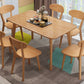 Rectangle Solid Wood Brown Tone Dining Table Simplicity 4 Legs Table for Dining Room Clearhalo ' dining_table' 'Dining Tables & Seating' 'Dining Tables' 'furn' 'furn_dining_table' 'Furniture' 'furniture_dining_table' 'Kitchen & Dining Furniture' 'kitchen&dining_furn' 'kitchen' 'kitchen_dining_table' 3582903
