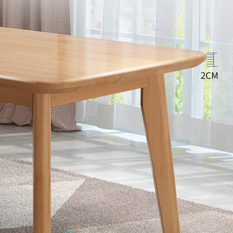Rectangle Solid Wood Brown Tone Dining Table Simplicity 4 Legs Table for Dining Room Clearhalo ' dining_table' 'Dining Tables & Seating' 'Dining Tables' 'furn' 'furn_dining_table' 'Furniture' 'furniture_dining_table' 'Kitchen & Dining Furniture' 'kitchen&dining_furn' 'kitchen' 'kitchen_dining_table' 3582909