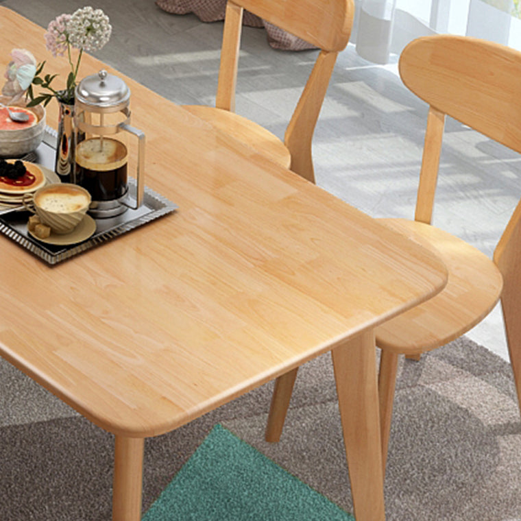 Rectangle Solid Wood Brown Tone Dining Table Simplicity 4 Legs Table for Dining Room Clearhalo ' dining_table' 'Dining Tables & Seating' 'Dining Tables' 'furn' 'furn_dining_table' 'Furniture' 'furniture_dining_table' 'Kitchen & Dining Furniture' 'kitchen&dining_furn' 'kitchen' 'kitchen_dining_table' 3582911