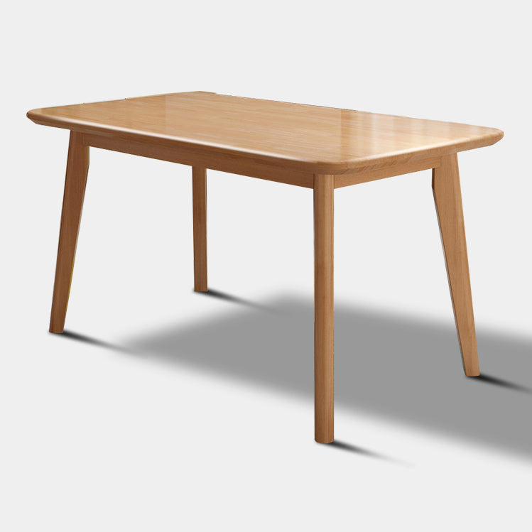 Rectangle Solid Wood Brown Tone Dining Table Simplicity 4 Legs Table for Dining Room Clearhalo ' dining_table' 'Dining Tables & Seating' 'Dining Tables' 'furn' 'furn_dining_table' 'Furniture' 'furniture_dining_table' 'Kitchen & Dining Furniture' 'kitchen&dining_furn' 'kitchen' 'kitchen_dining_table' 3582914