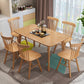 Rectangle Solid Wood Brown Tone Dining Table Simplicity 4 Legs Table for Dining Room Clearhalo ' dining_table' 'Dining Tables & Seating' 'Dining Tables' 'furn' 'furn_dining_table' 'Furniture' 'furniture_dining_table' 'Kitchen & Dining Furniture' 'kitchen&dining_furn' 'kitchen' 'kitchen_dining_table' 3582916