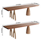 Minimalist Brown Kitchen Dining Table Solid Wood Rectangle Dining Table with Multi Legs Base Clearhalo ' dining_table' 'Dining Tables & Seating' 'Dining Tables' 'furn' 'furn_dining_table' 'Furniture' 'furniture_dining_table' 'Kitchen & Dining Furniture' 'kitchen&dining_furn' 'kitchen' 'kitchen_dining_table' 3582936