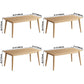 Modern Style Rubberwood Solid Wood Dining Table Brown Rectangle Table with 4 Legs for Home Use Clearhalo ' dining_table' 'Dining Tables & Seating' 'Dining Tables' 'furn' 'furn_dining_table' 'Furniture' 'furniture_dining_table' 'Kitchen & Dining Furniture' 'kitchen&dining_furn' 'kitchen' 'kitchen_dining_table' 3582946