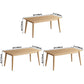 Modern Style Rubberwood Solid Wood Dining Table Brown Rectangle Table with 4 Legs for Home Use Clearhalo ' dining_table' 'Dining Tables & Seating' 'Dining Tables' 'furn' 'furn_dining_table' 'Furniture' 'furniture_dining_table' 'Kitchen & Dining Furniture' 'kitchen&dining_furn' 'kitchen' 'kitchen_dining_table' 3582947