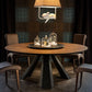 Modern Round Dining Table Pine Solid Wood Dining Room Collection for Indoor Clearhalo ' dining_table' 'Dining Tables & Seating' 'Dining Tables' 'Furniture' 'furniture_dining_table' 'Kitchen & Dining Furniture' 'kitchen&dining_furn' 'kitchen' 'kitchen_dining_table' 3582965
