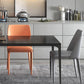 Contemporary Rectangle Standard Dining Table Sintered Stone Top Dining Table with 4 Legs Base Clearhalo ' dining_table' 'Dining Tables & Seating' 'Dining Tables' 'Furniture' 'furniture_dining_table' 'Kitchen & Dining Furniture' 'kitchen&dining_furn' 'kitchen' 'kitchen_dining_table' 3582979