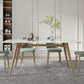 Contemporary Dining Table Sintered Stone Dining Table with 4 Gold Legs Clearhalo ' dining_table' 'Dining Tables & Seating' 'Dining Tables' 'furn' 'furn_dining_table' 'Furniture' 'furniture_dining_table' 'Kitchen & Dining Furniture' 'kitchen&dining_furn' 'kitchen' 'kitchen_dining_table' 3583002