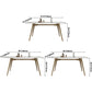 Contemporary Dining Table Sintered Stone Dining Table with 4 Gold Legs Clearhalo ' dining_table' 'Dining Tables & Seating' 'Dining Tables' 'furn' 'furn_dining_table' 'Furniture' 'furniture_dining_table' 'Kitchen & Dining Furniture' 'kitchen&dining_furn' 'kitchen' 'kitchen_dining_table' 3583010