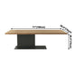 Modern Solid Wood Kitchen Dining Table Rectangle Standard Dining Table with Pedestal Base Clearhalo ' dining_table' 'Dining Tables & Seating' 'Dining Tables' 'furn' 'furn_dining_table' 'Furniture' 'furniture_dining_table' 'Kitchen & Dining Furniture' 'kitchen&dining_furn' 'kitchen' 'kitchen_dining_table' 3583043