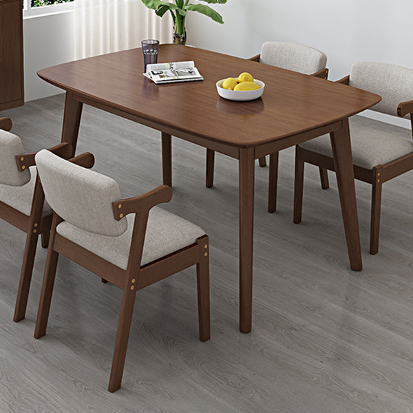 Modern Solid Wood Dining Table Rectangle Table with 4 Legs for Dinning Room Clearhalo ' dining_table' 'Dining Tables & Seating' 'Dining Tables' 'furn' 'furn_dining_table' 'Furniture' 'furniture_dining_table' 'Kitchen & Dining Furniture' 'kitchen&dining_furn' 'kitchen' 'kitchen_dining_table' 3583047