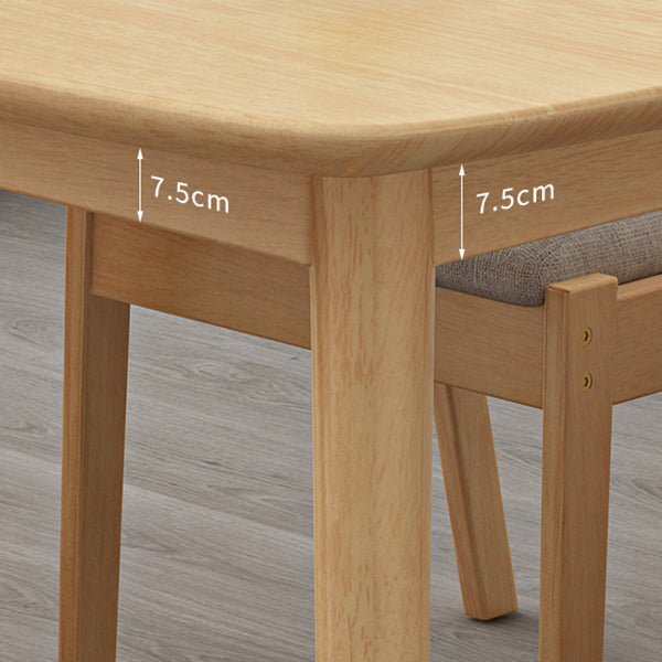 Modern Solid Wood Dining Table Rectangle Table with 4 Legs for Dinning Room Clearhalo ' dining_table' 'Dining Tables & Seating' 'Dining Tables' 'furn' 'furn_dining_table' 'Furniture' 'furniture_dining_table' 'Kitchen & Dining Furniture' 'kitchen&dining_furn' 'kitchen' 'kitchen_dining_table' 3583051