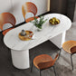 Solid Wood Contemporary Oval Dining Table Marble Top Table for Dining Room Clearhalo ' dining_table' 'Dining Tables & Seating' 'Dining Tables' 'furn' 'furn_dining_table' 'Furniture' 'furniture_dining_table' 'Kitchen & Dining Furniture' 'kitchen&dining_furn' 'kitchen' 'kitchen_dining_table' 3583056
