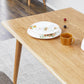 Contemporary Dining Table Oak Solid Wood Table with 4 Legs for Kitchen Dinner Dining Room Clearhalo ' dining_table' 'Dining Tables & Seating' 'Dining Tables' 'furn' 'furn_dining_table' 'Furniture' 'furniture_dining_table' 'Kitchen & Dining Furniture' 'kitchen&dining_furn' 'kitchen' 'kitchen_dining_table' 3583065