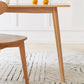Contemporary Dining Table Oak Solid Wood Table with 4 Legs for Kitchen Dinner Dining Room Clearhalo ' dining_table' 'Dining Tables & Seating' 'Dining Tables' 'furn' 'furn_dining_table' 'Furniture' 'furniture_dining_table' 'Kitchen & Dining Furniture' 'kitchen&dining_furn' 'kitchen' 'kitchen_dining_table' 3583066