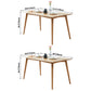 Contemporary Dining Table Oak Solid Wood Table with 4 Legs for Kitchen Dinner Dining Room Clearhalo ' dining_table' 'Dining Tables & Seating' 'Dining Tables' 'furn' 'furn_dining_table' 'Furniture' 'furniture_dining_table' 'Kitchen & Dining Furniture' 'kitchen&dining_furn' 'kitchen' 'kitchen_dining_table' 3583072