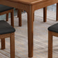 Modern Style Rubberwood Dining Table Rectangle Table with 4 Legs for Home Clearhalo ' dining_table' 'Dining Tables & Seating' 'Dining Tables' 'furn' 'furn_dining_table' 'Furniture' 'furniture_dining_table' 'Kitchen & Dining Furniture' 'kitchen&dining_furn' 'kitchen' 'kitchen_dining_table' 3583092