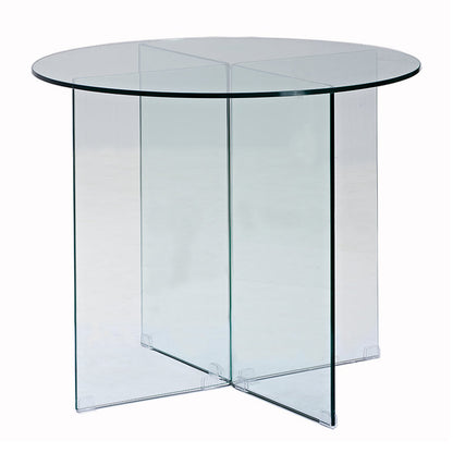 Contemporary Round Dining Room Table Tempered Glass Table with Pedestal Base White Without Chairs Clearhalo ' dining_table' 'Dining Tables & Seating' 'Dining Tables' 'furn' 'furn_dining_table' 'Furniture' 'furniture_dining_table' 'Kitchen & Dining Furniture' 'kitchen&dining_furn' 'kitchen' 'kitchen_dining_table' 3583096